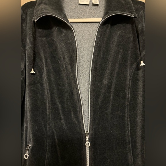 Zenergy Citystorm Velour Zip Front Jacket EUC -  2 - Picture 8 of 9
